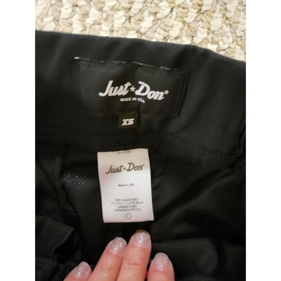 Just Don Dealer Shorts Men's Size XS Black And Brown - Picture 3 of 4